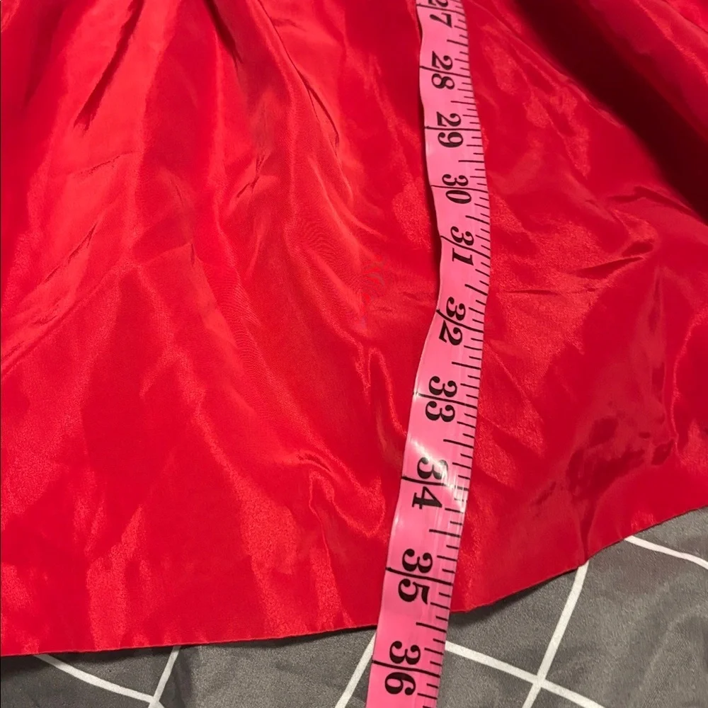 Zara Vibrant Red  Frill Mini Dress - Picture 11 of 12